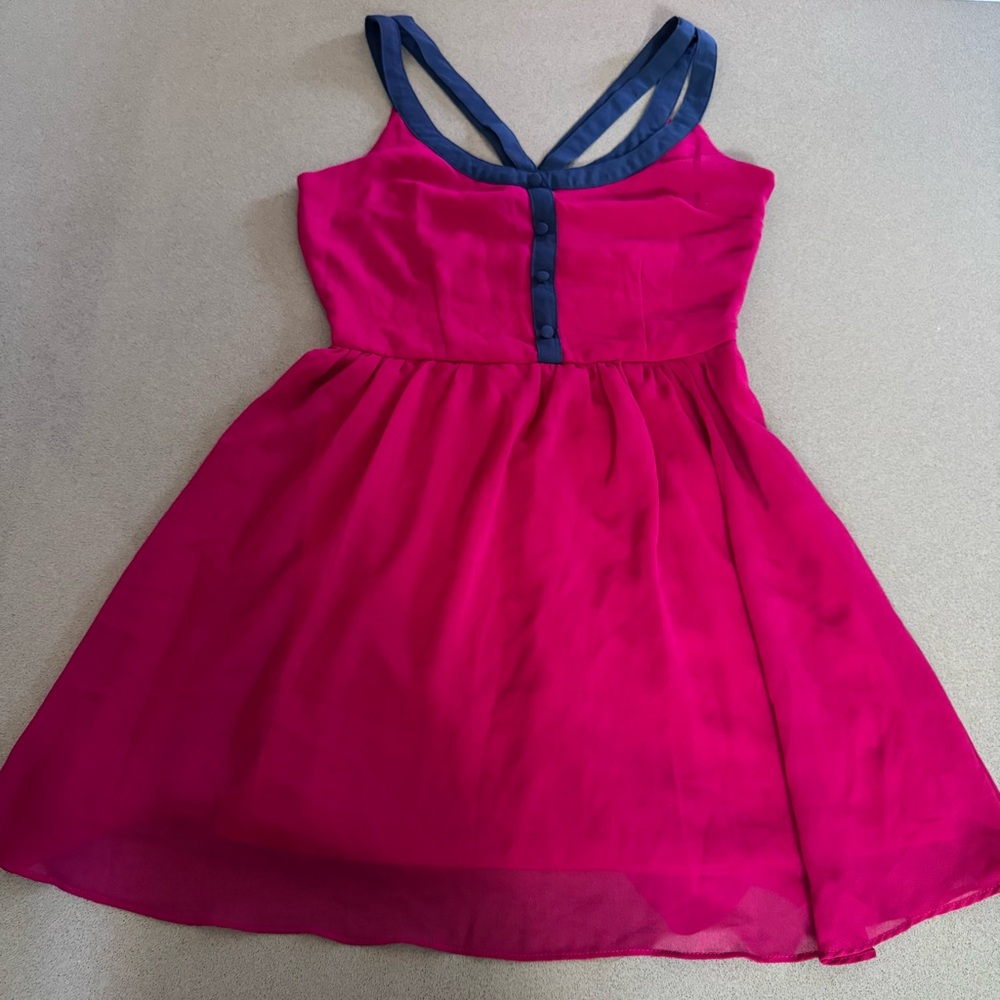 Retro Magenta Dress